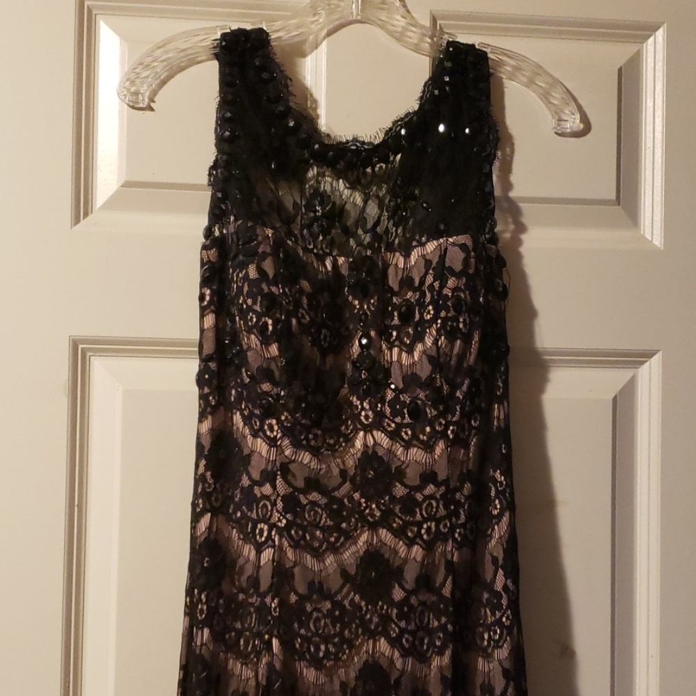 Beautiful evening beaded lace dress
